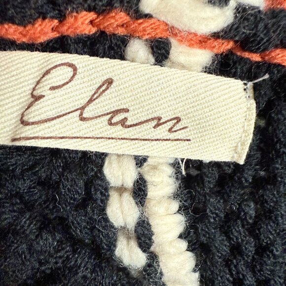 Elan Knitted Fringed Chunky Boho Sweater - Picture 6 of 9